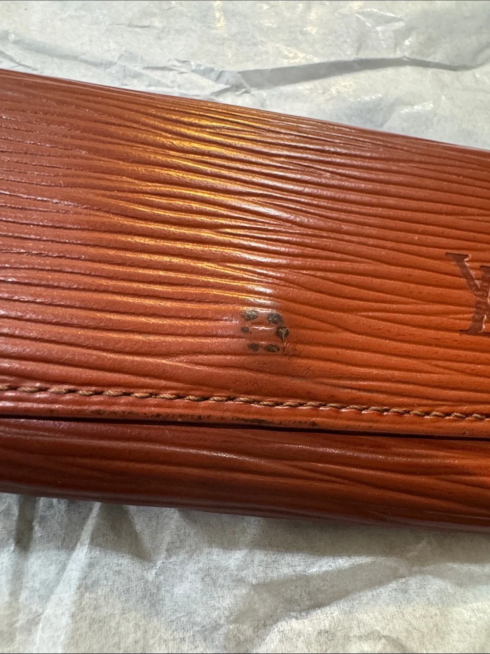 Louis Vuitton Brown Epi Leather Key & Card Holder